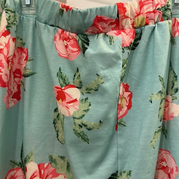 Tickled Teal floral midi skirt - Picture 7 of 8